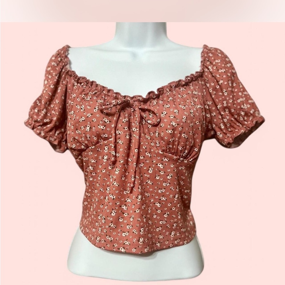 RUE 21 Floral Ruffle Blouse